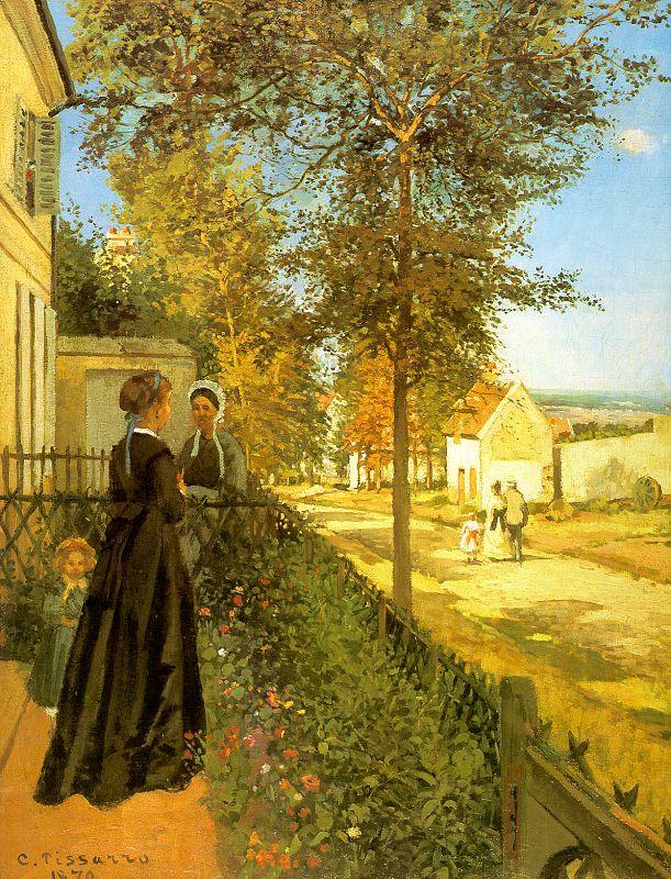 Camille Pissaro Louveciennes : The Road to Versailles oil painting image